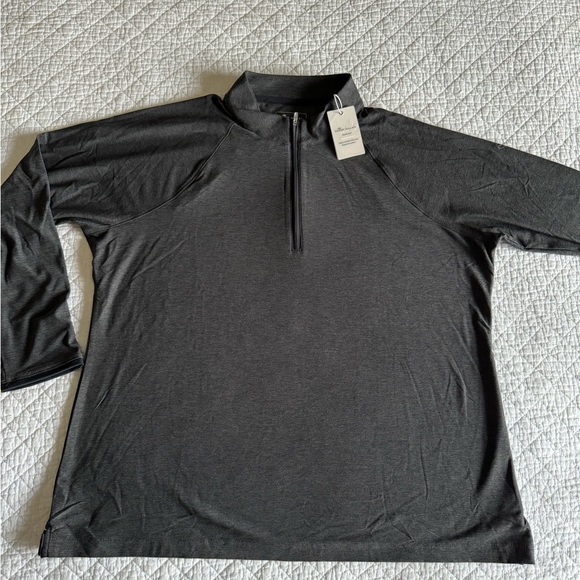 NWT Women’s Peter Millar Perth Mélange Raglan-Sleeve Performance Quarter-Zip XXL - Picture 3 of 13